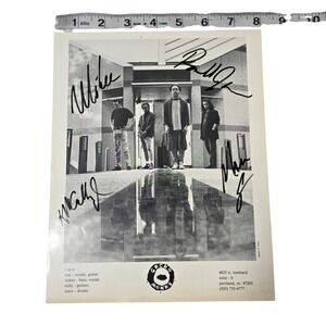 Vintage Gecko Monks Band Signed 8x10‎ Promo Photo Autograph Portland Oregon 90s